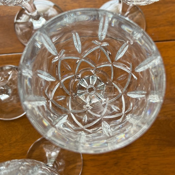 BOHEMIA CRYSTAL SHEFFIELD WINE GLASSES Set Of 6 Czech - Picture 3 of 5